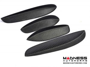 Mercedes-Benz C-Class W205 Front Bumper Fins - Carbon Fiber